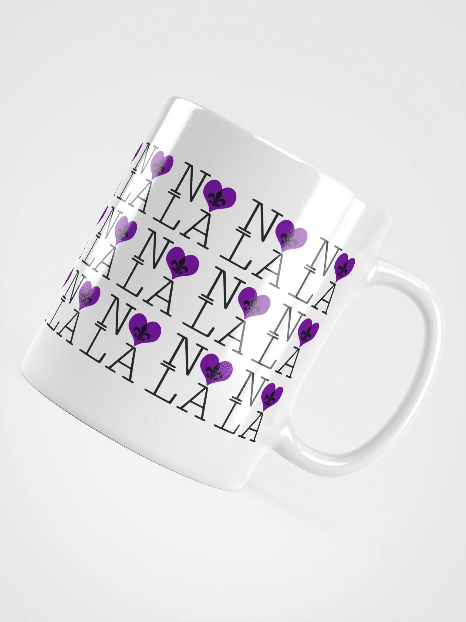 I LOVE NOLA **LEGACY MUG** (PURPLE HEART INFINITY WALL) product image (4)