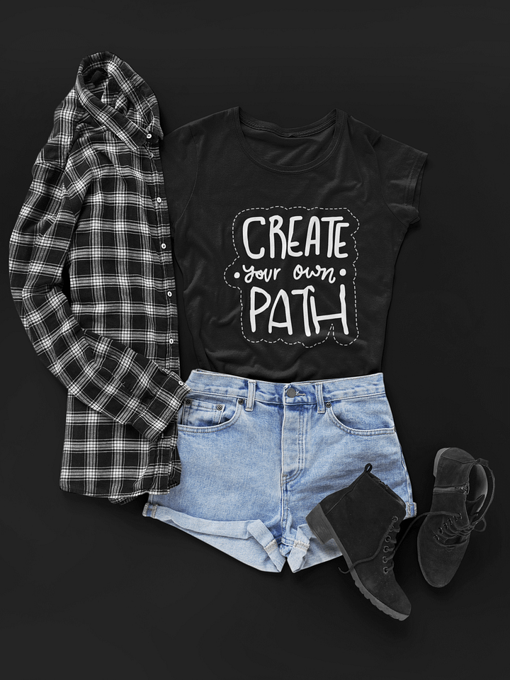 Create Your Own Path Black Unisex T-Shirt product image (1)