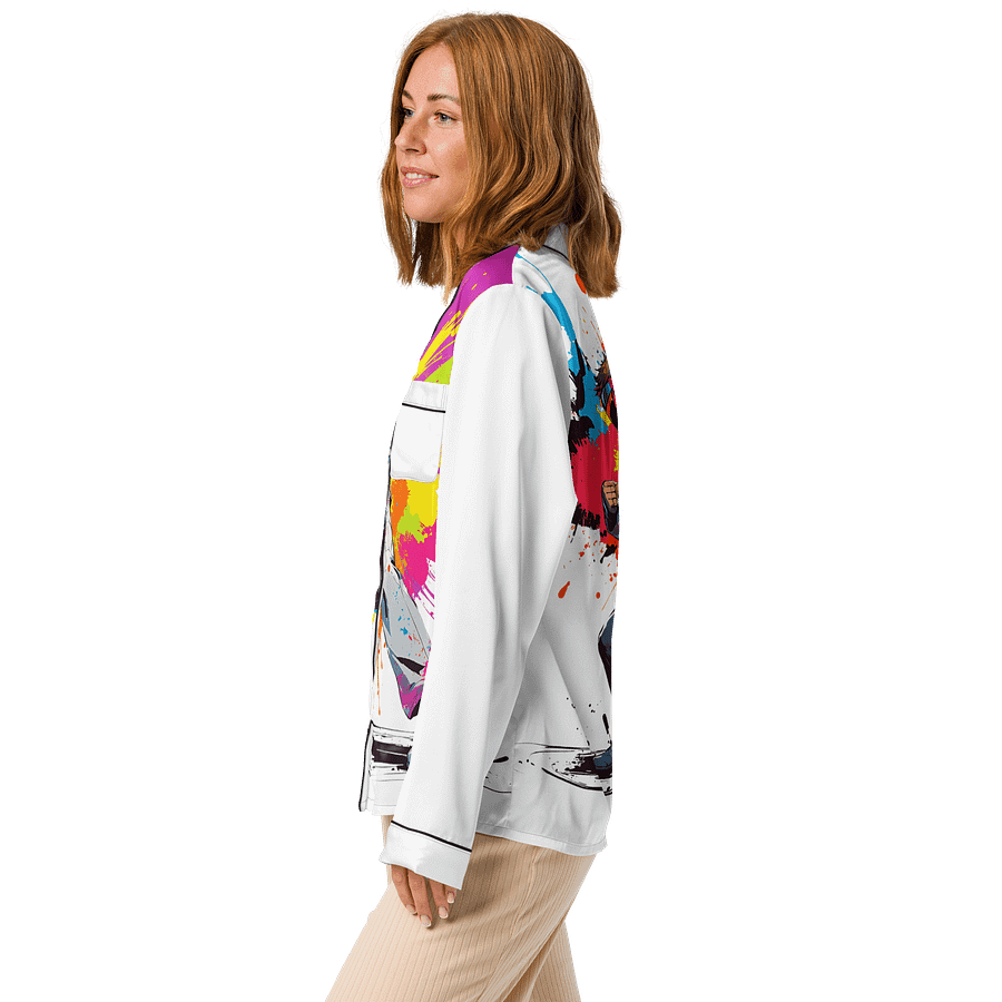 All-Over Print Women's Long Sleeve Pajama Top ( D_0144_Color Kick Taekwondo Boy of the Streets ) product image (4)