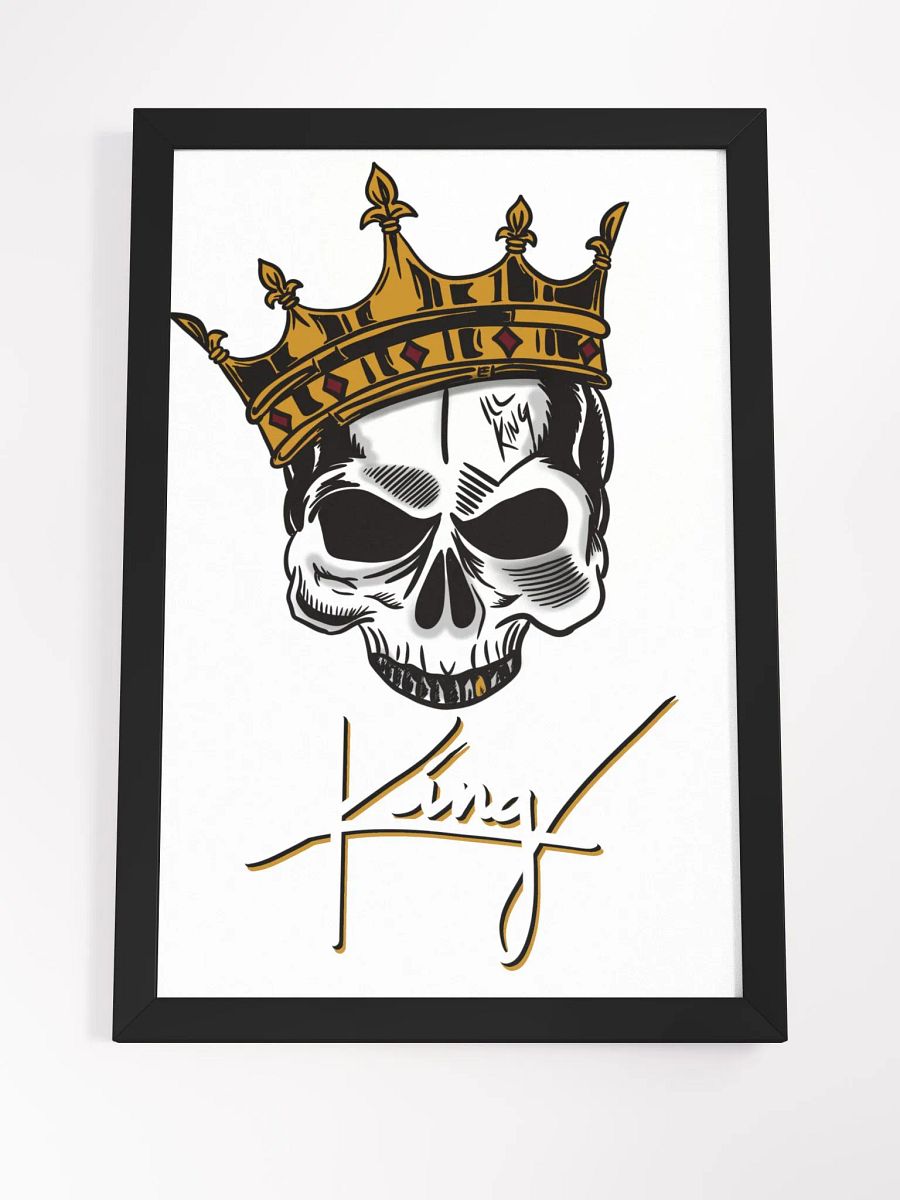 Framed King Poster (White) product image (4)