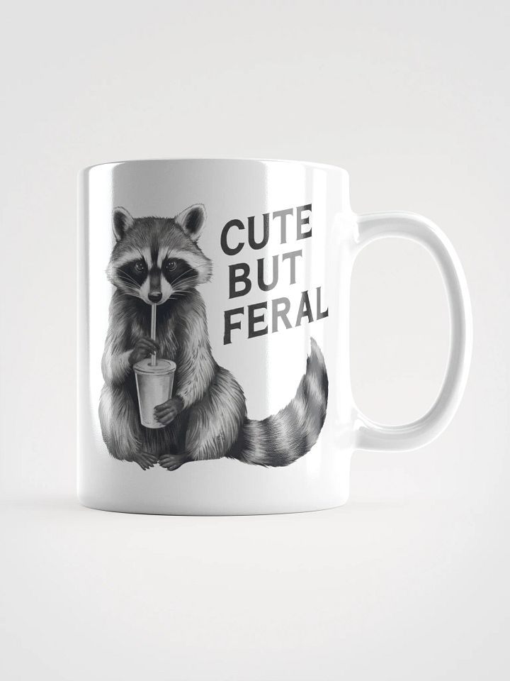 Cute But Feral Raccoon Mug product image (1)