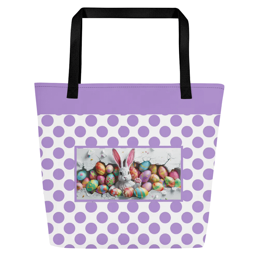 Easter Bliss Purple Bunny Tote product image (2)