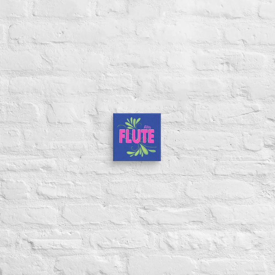 Flute Flourish Wall Canvas- Alto (Royal Blue) product image (2)