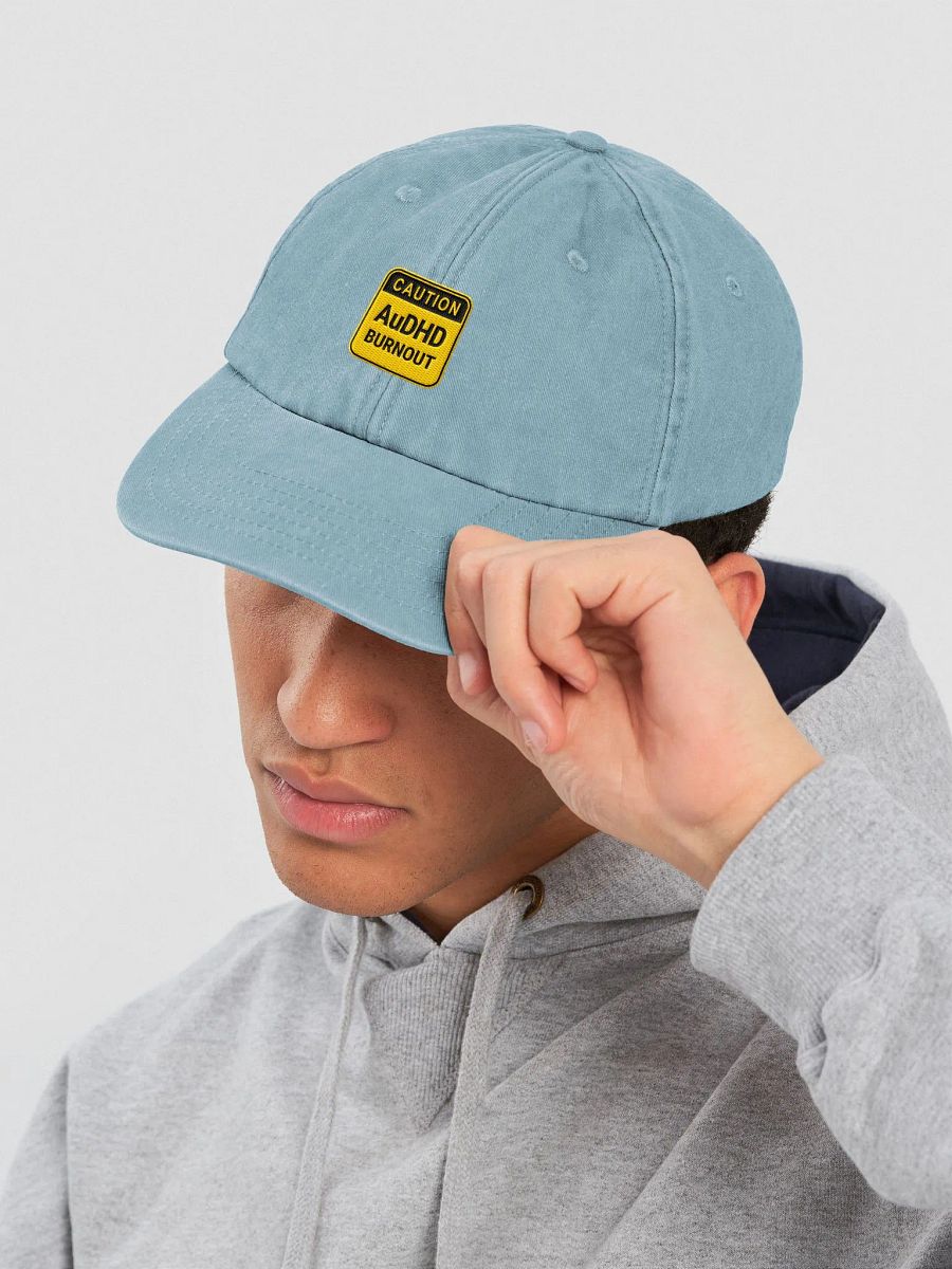 CAUTION: AuDHD BURNOUT vintage dad hat product image (6)