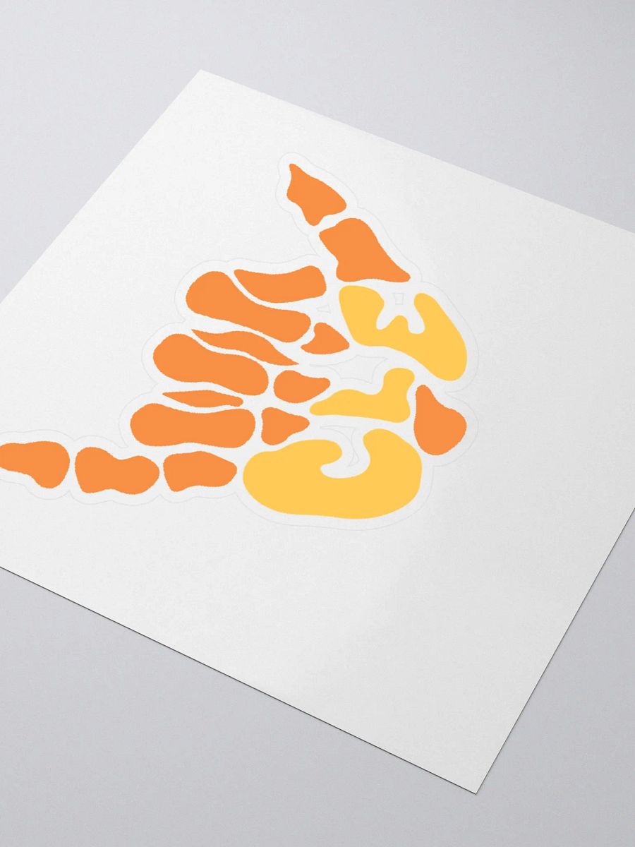 Suns Out, Bones Out Sticker (Orange/Yellow) product image (3)