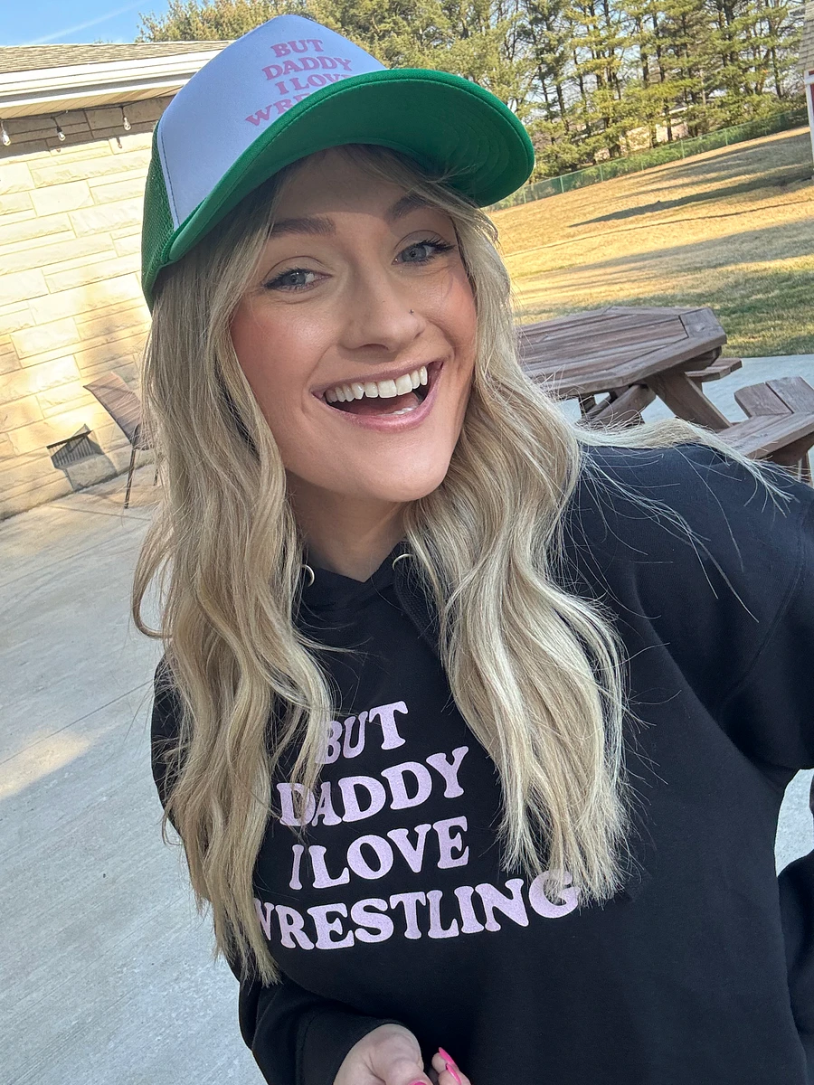 But Daddy, I Love Wrestling Trucker Hat (Pink Font) product image (8)