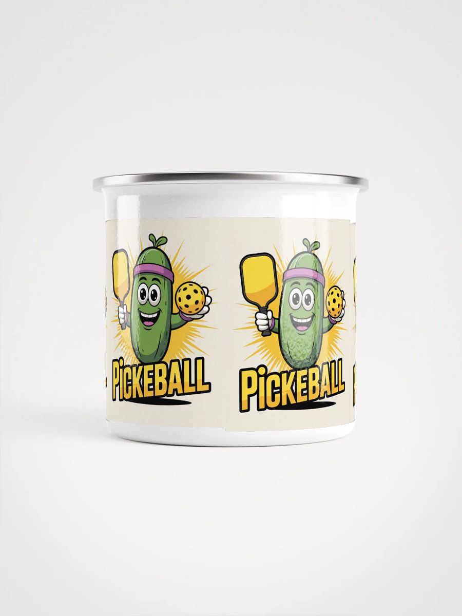 "Dill With It Pickleball Enamel Mug" product image (2)