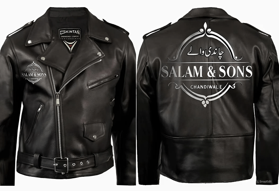 SALAM & SONS CHANDIWALE Leather Men Casual Warm Jacket Black product image (1)