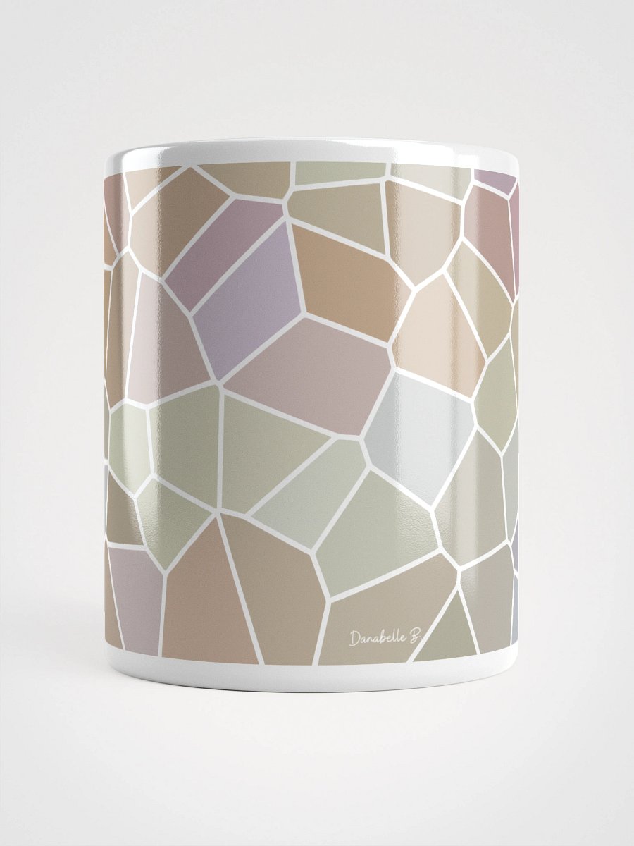 Mug Blanc Mozaïque Alba - Design Géométrique Rétro Chic - Cadeau Déco product image (5)