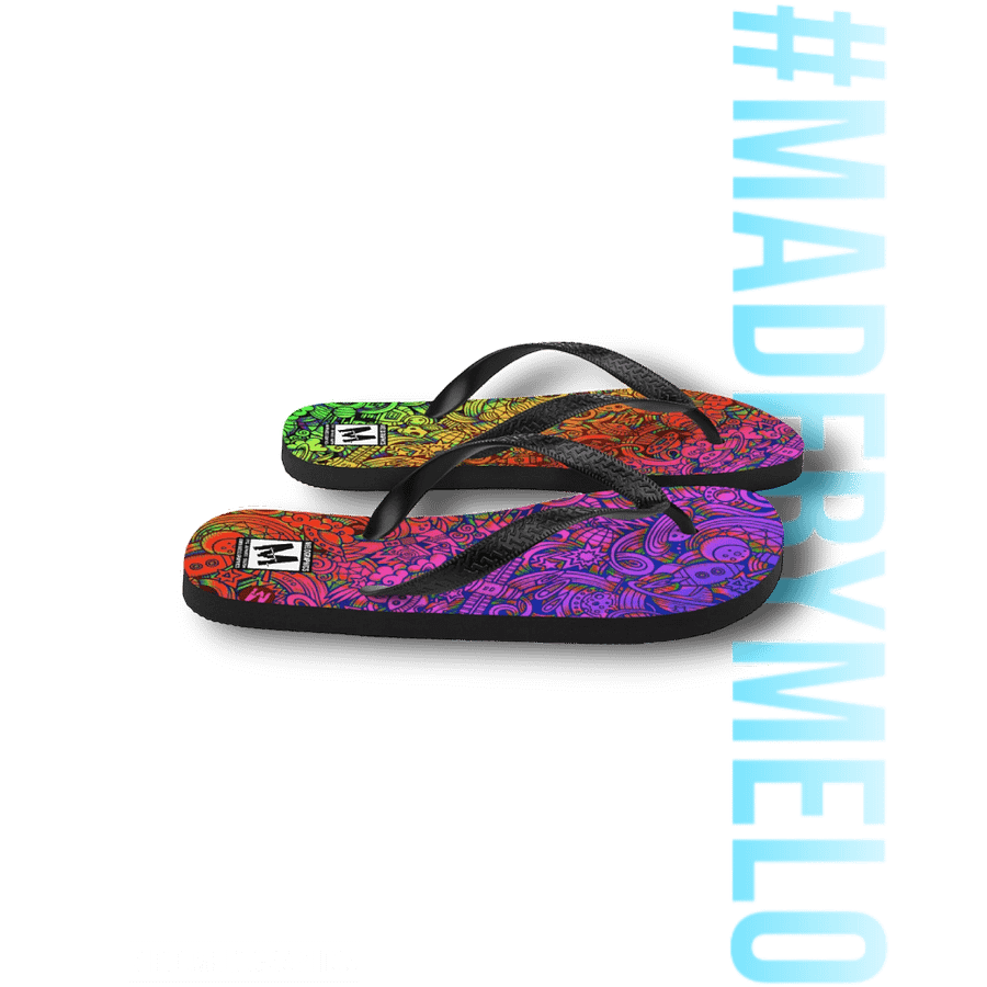 Rainbow Space Scribble - Flip Flops | #MadeByMELO product image (7)