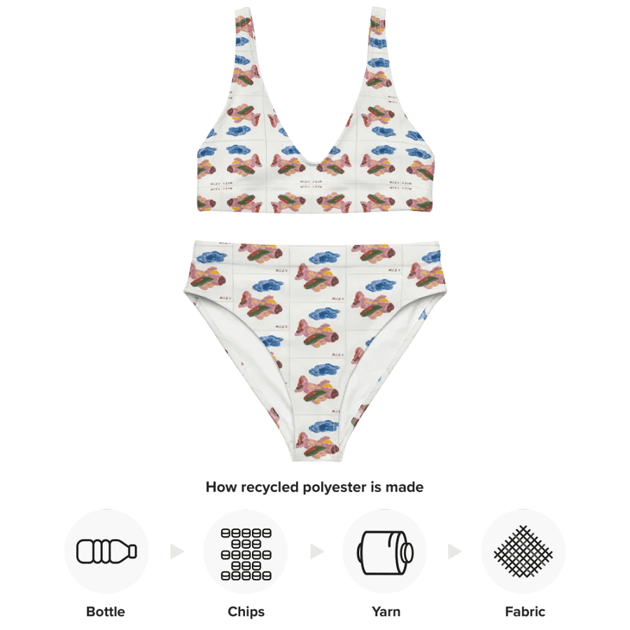 Kid Airplane (All-Over Print Recycled High Waisted Bikini) product image (7)