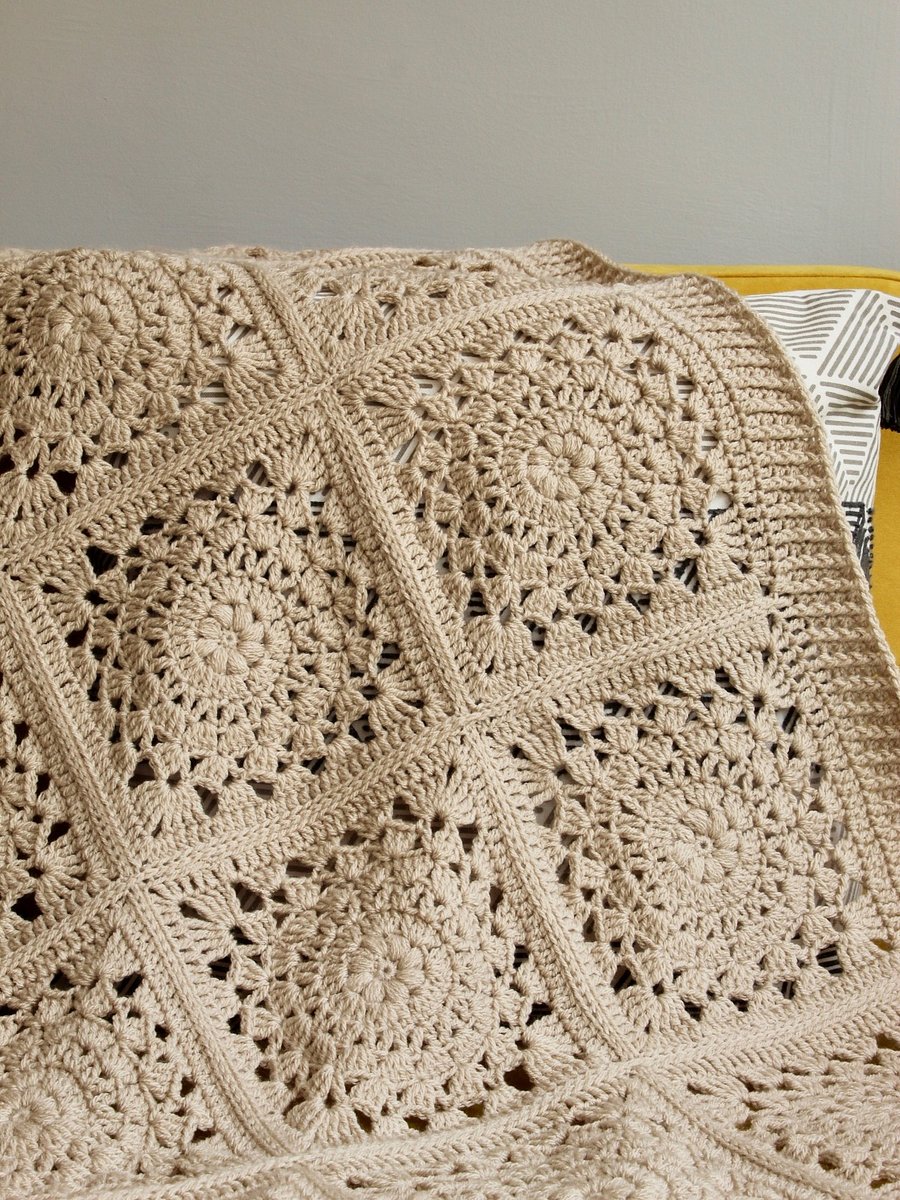 Lace Crochet Squares Blanket Pattern eBook product image (2)