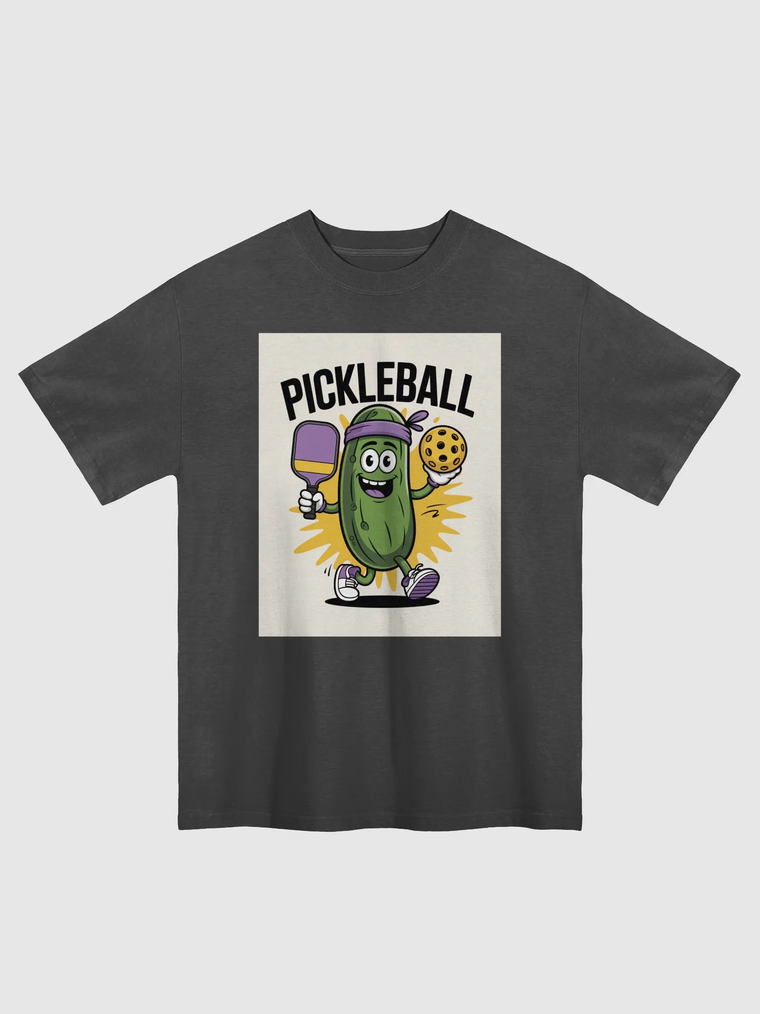 "Pickleball Power Hoodie – Funny Pickle Character Design" product image (4)