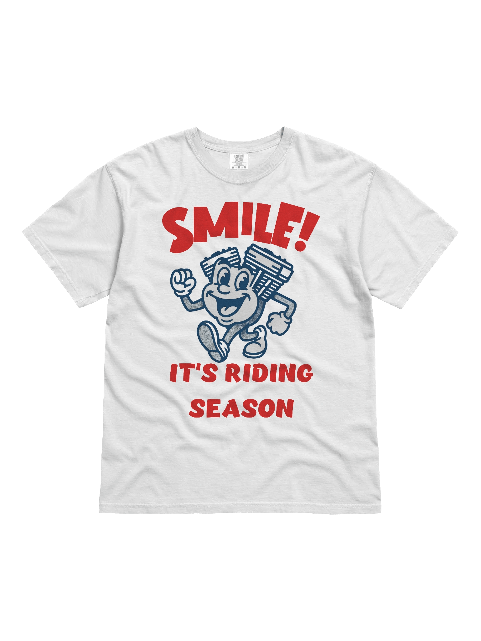 Throttle & Iron “Smile!” Tee — Riding Season Edition product image (1)