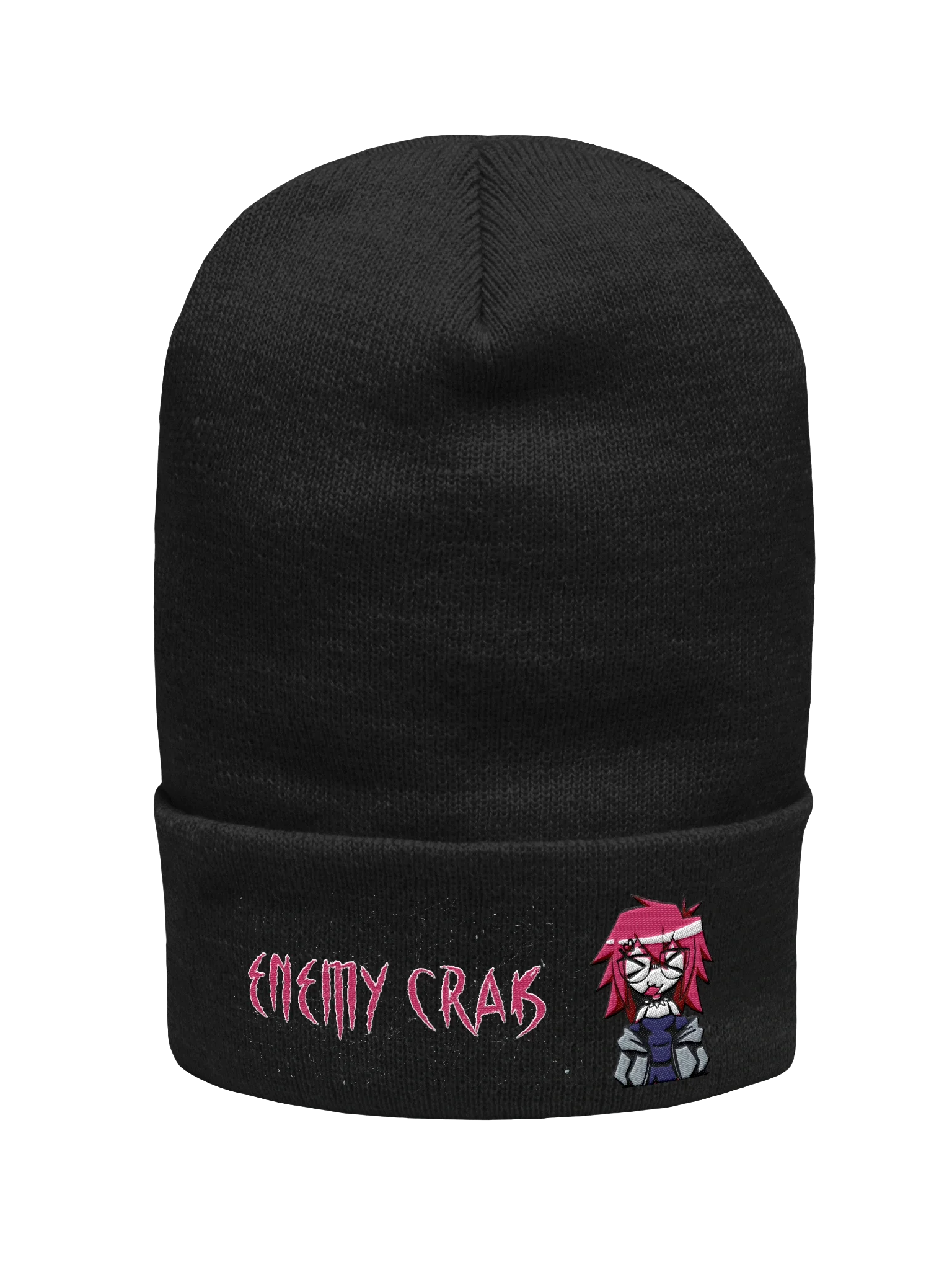 Enemy Crab PNG with Logo Beanie (Black) product image (1)