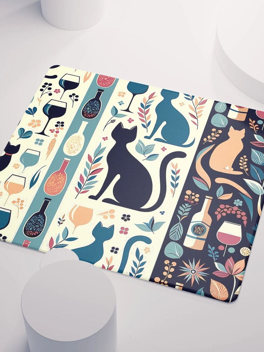 Gaming Mouse Pad: Cats and Wine product image (5)