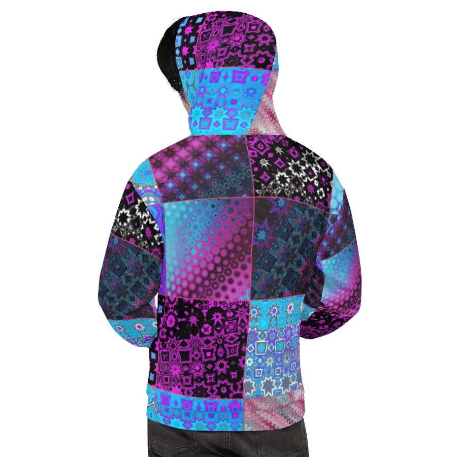 Abstract Patchwork Celebration Unisex Hoodie product image (3)