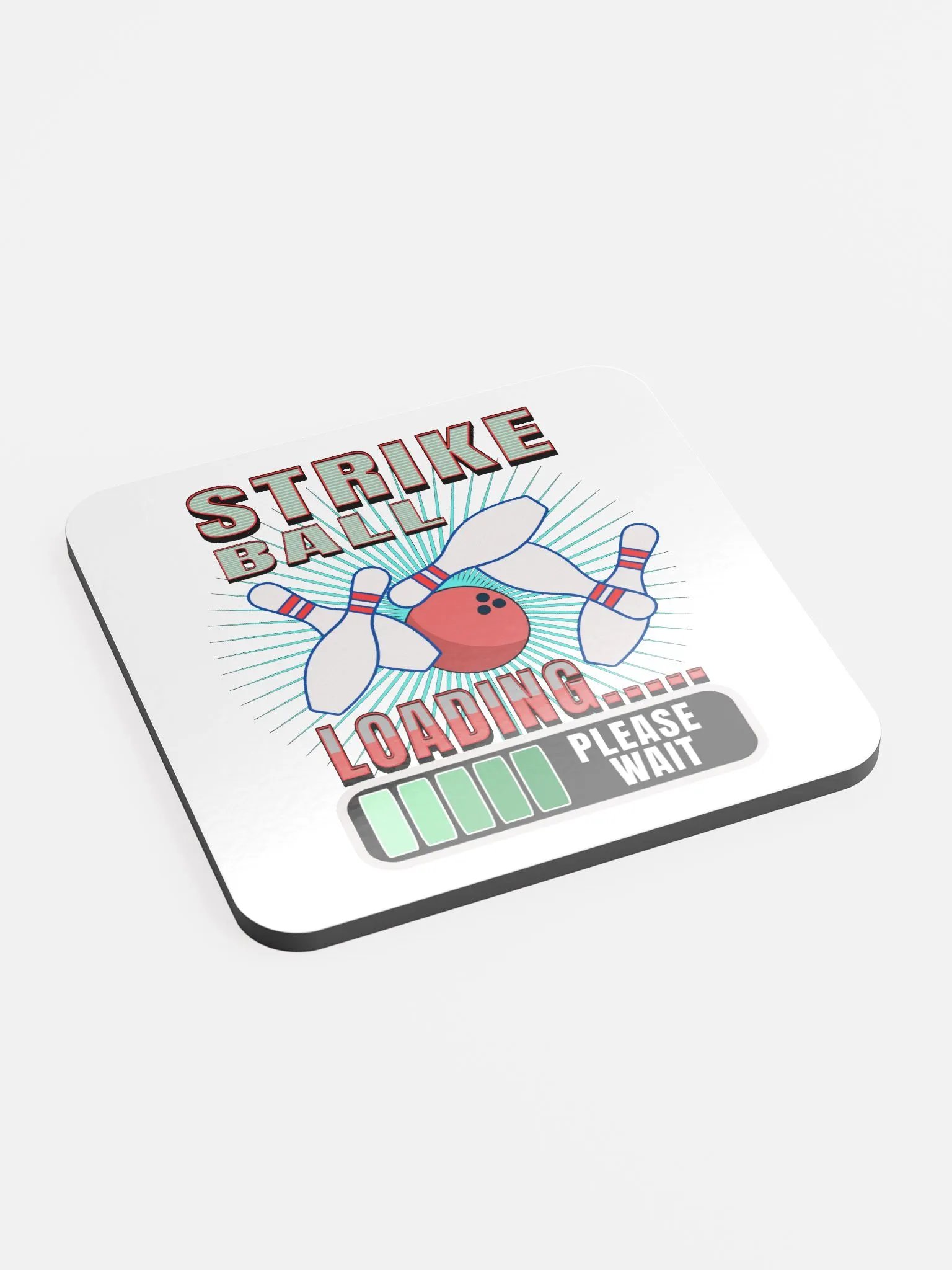 Strike Ball Loading Bowling Cork Coaster Set product image (3)