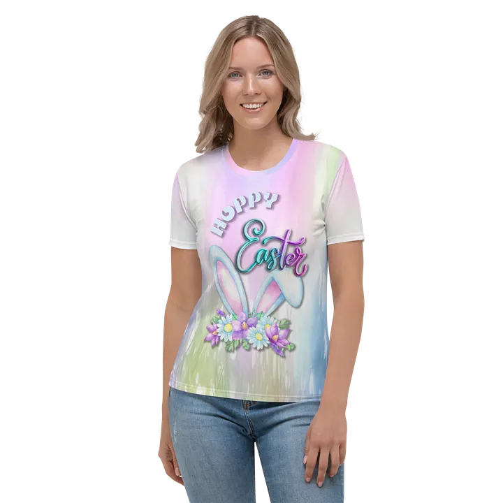 Hoppy Easter All Over Print T-shirt product image (2)