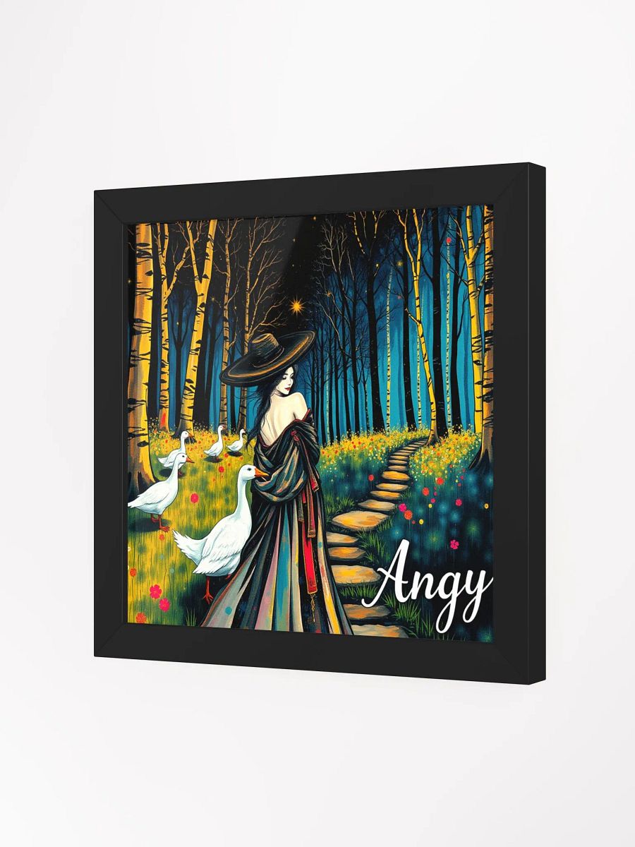 goose lady- Vibrant Ayous Wood Framed Matte Poster product image (10)