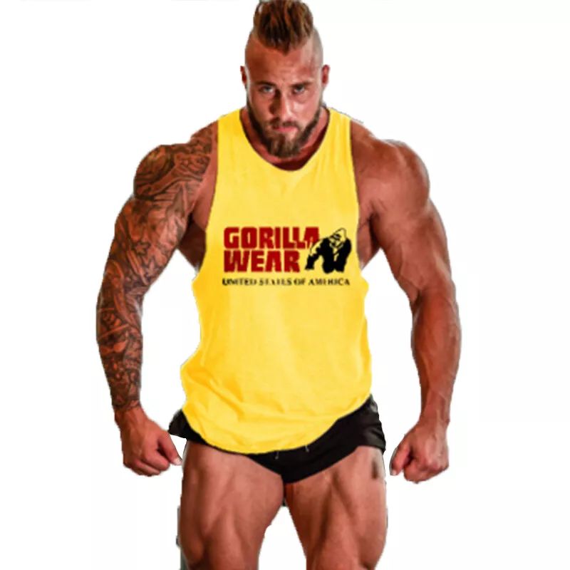 Men's Gym Muscle Bodybuilding Stringer Muscle Fitness Sleeveless Tank Top Vest product image (2)