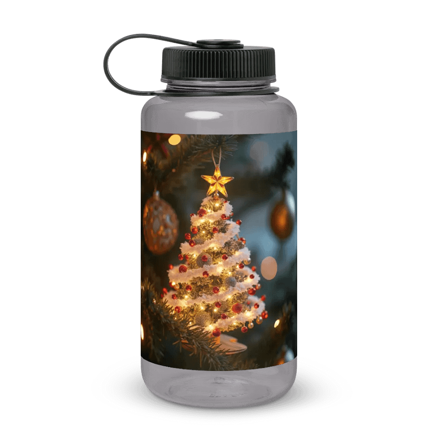Festive Tree Ornament Water Bottle product image (1)