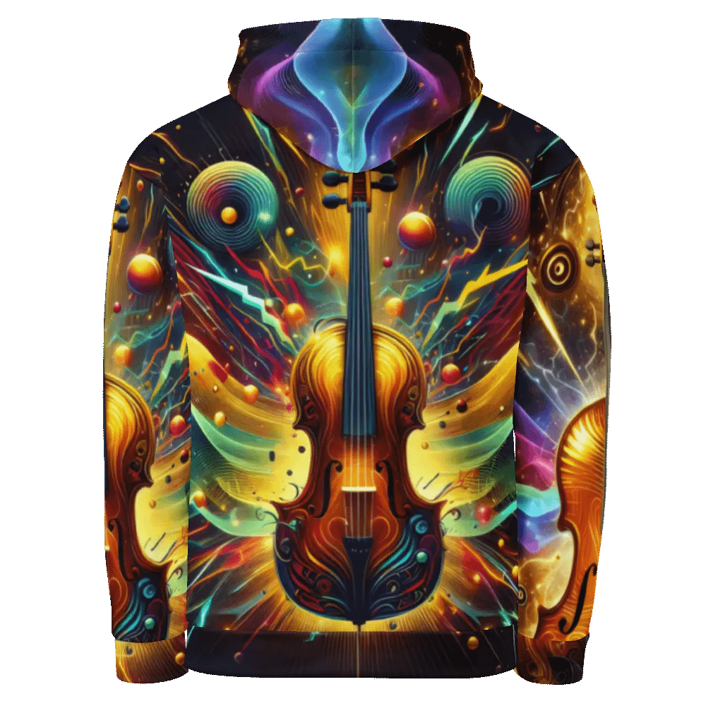 Cello Musical Instrument - All-Over Unisex Hoodie #4 product image (3)