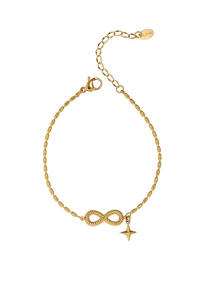 Snake Infinite Love Bracelet | 18K Gold Plated product image (1)