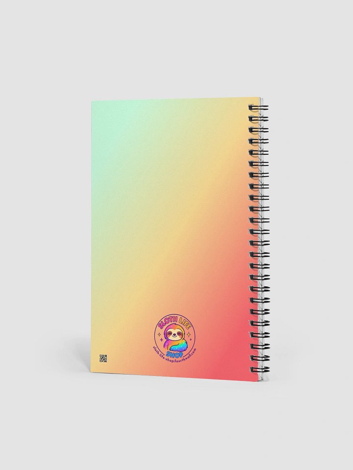 Taco ’Bout Chill – Funny Rainbow Sloth Notebook | Sloths Having Snacks Collection product image (2)