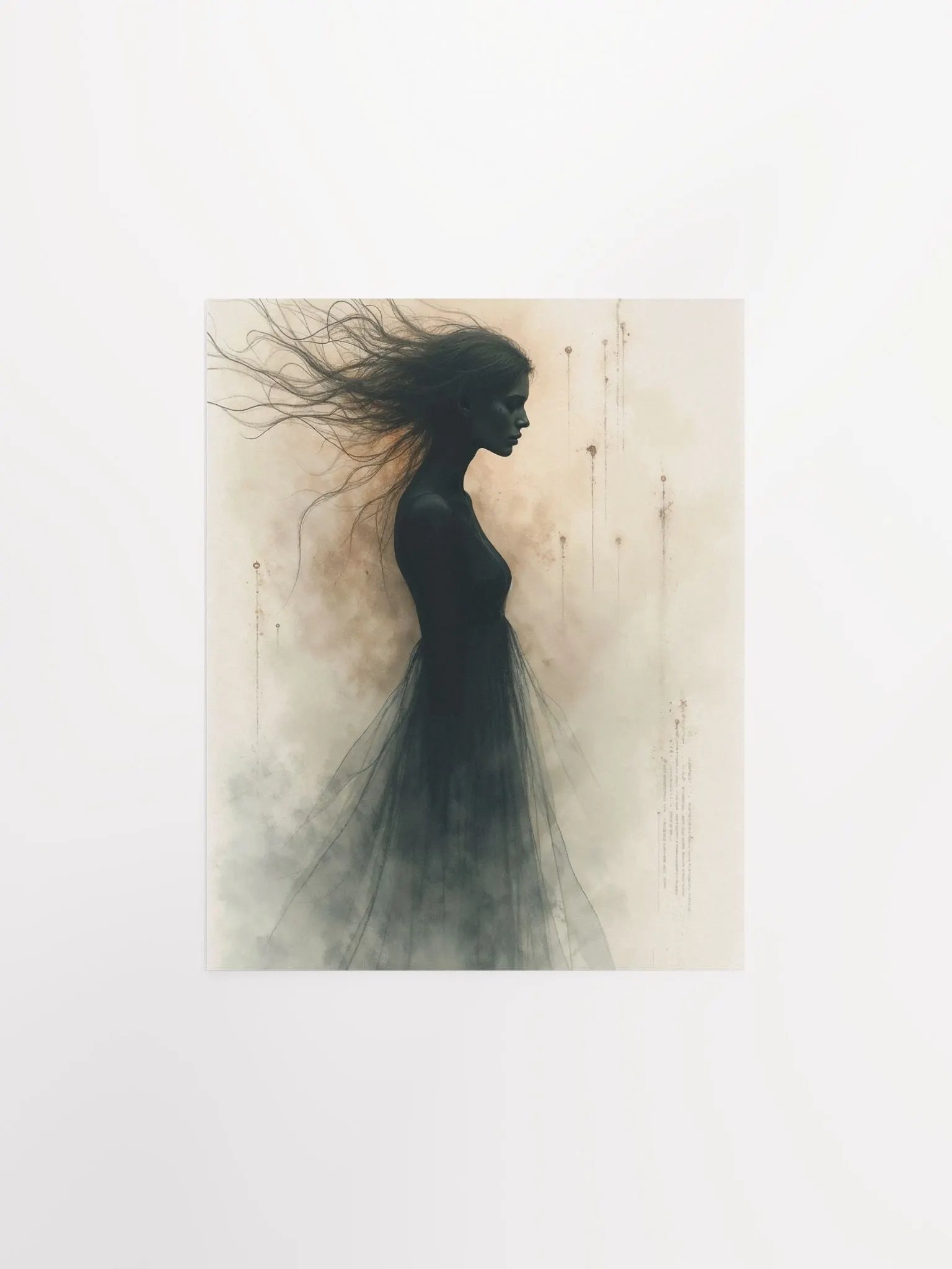 Watercolor Silhouette Matte Poster product image (5)