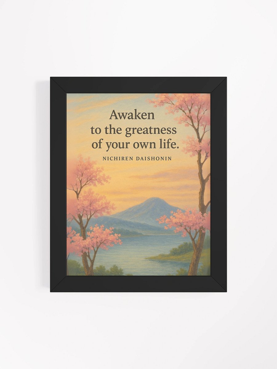 Nichiren Daishonin Inspirational Wall Art – Awaken to the Greatness of Your Life product image (4)