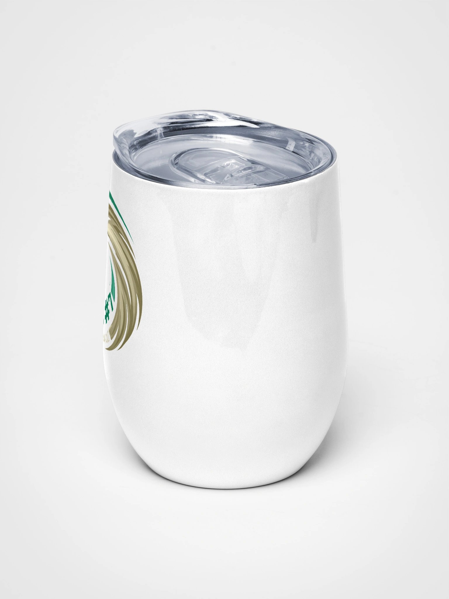 Rule #7 Wine Tumbler Green and Gold product image (5)