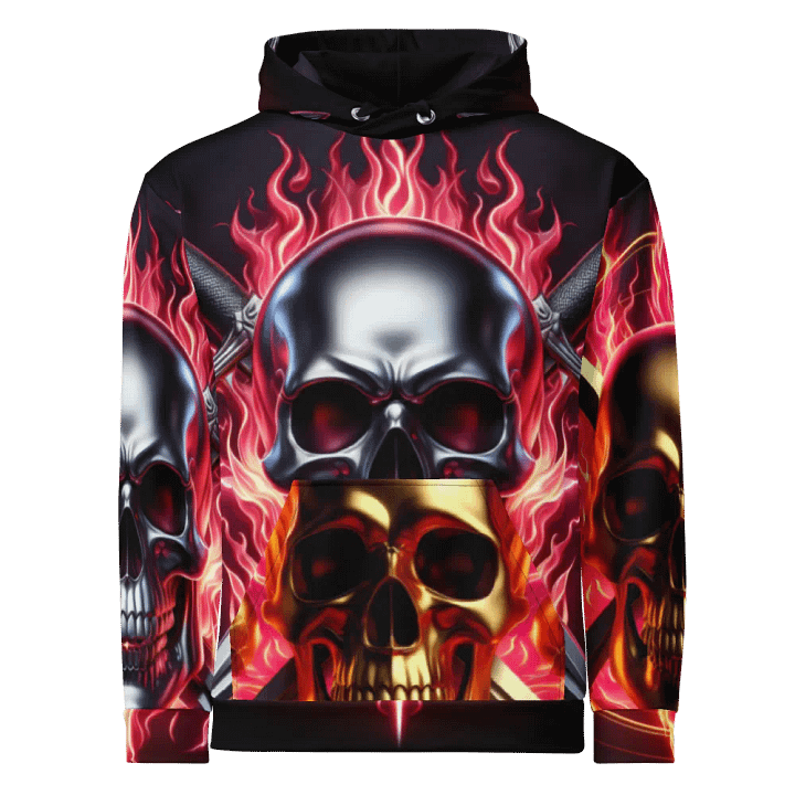Gold and Silver - Unisex Skull Hoodie #38 product image (1)