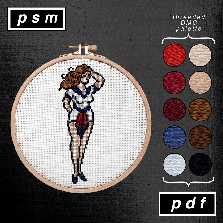 Simple Sailor Girl Pattern product image (1)