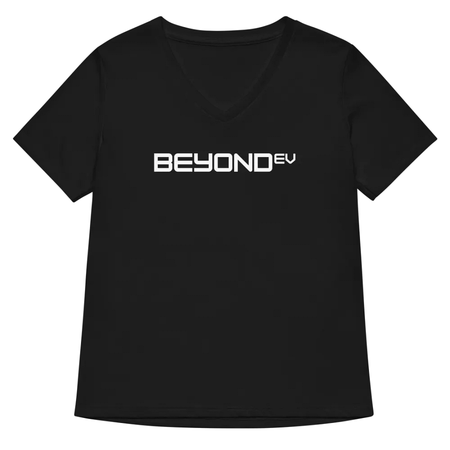 Womens Designer V-Neck - White Logo product image (5)