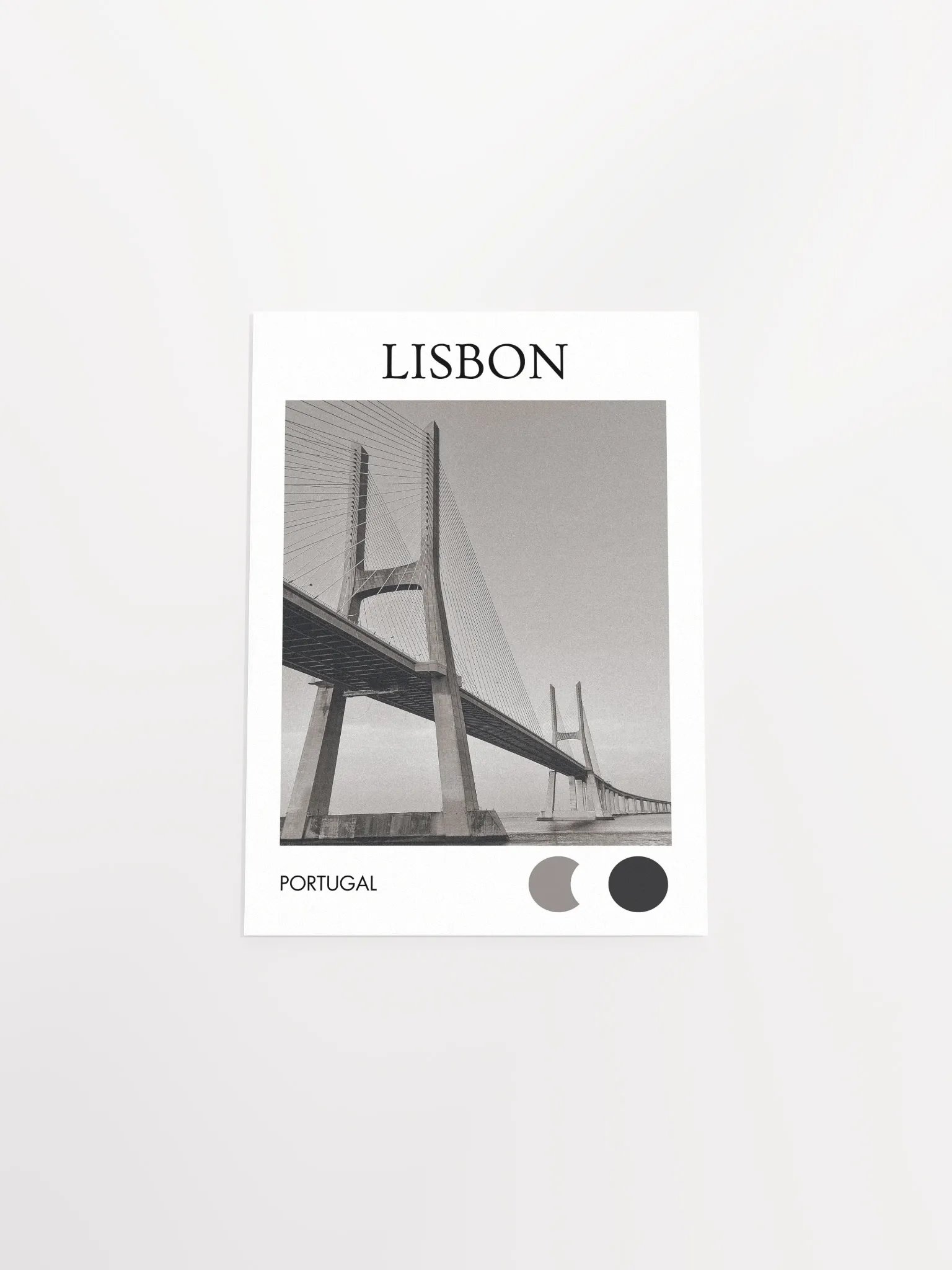 Vasco da Gama Bridge - Black & White product image (4)