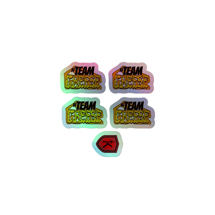 Four Team Cheese Blend Holographic Sticker Set product image (1)