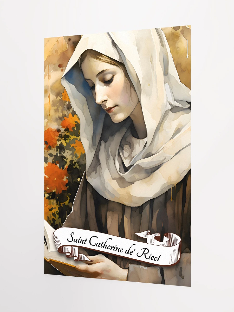 Saint Catherine de' Ricci Patron Saint of Sick People, Artists, Against Temptations, Matte Poster product image (5)
