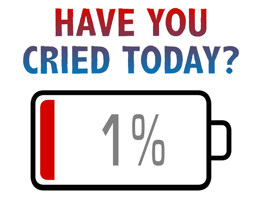 Have You Cried Today? with Battery at 1% T-Shirt product image (2)