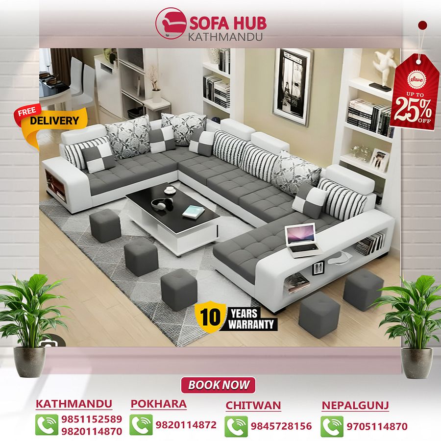 Modern Design Luxury U-Sofa product image (6)
