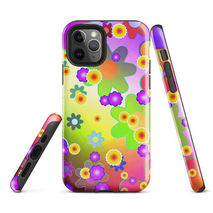 Flower Child Retro Phone Case – Embrace the Spirit of the '60s product image (2)