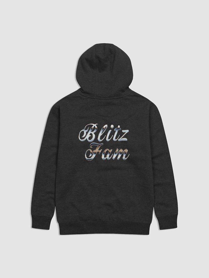 Black hoody Silver left and back logo product image (2)