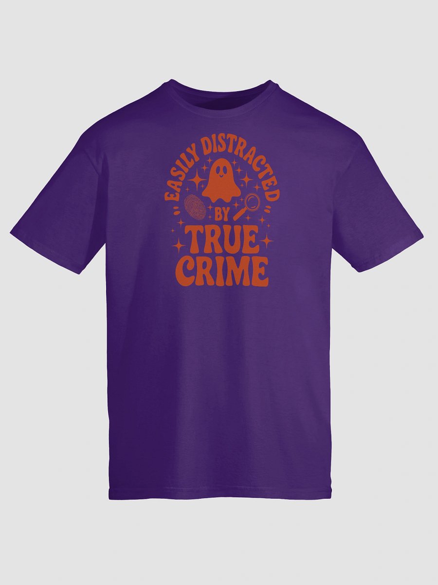 Easily Distracted by True Crime Halloween Spooky Ghost T-Shirt product image (81)
