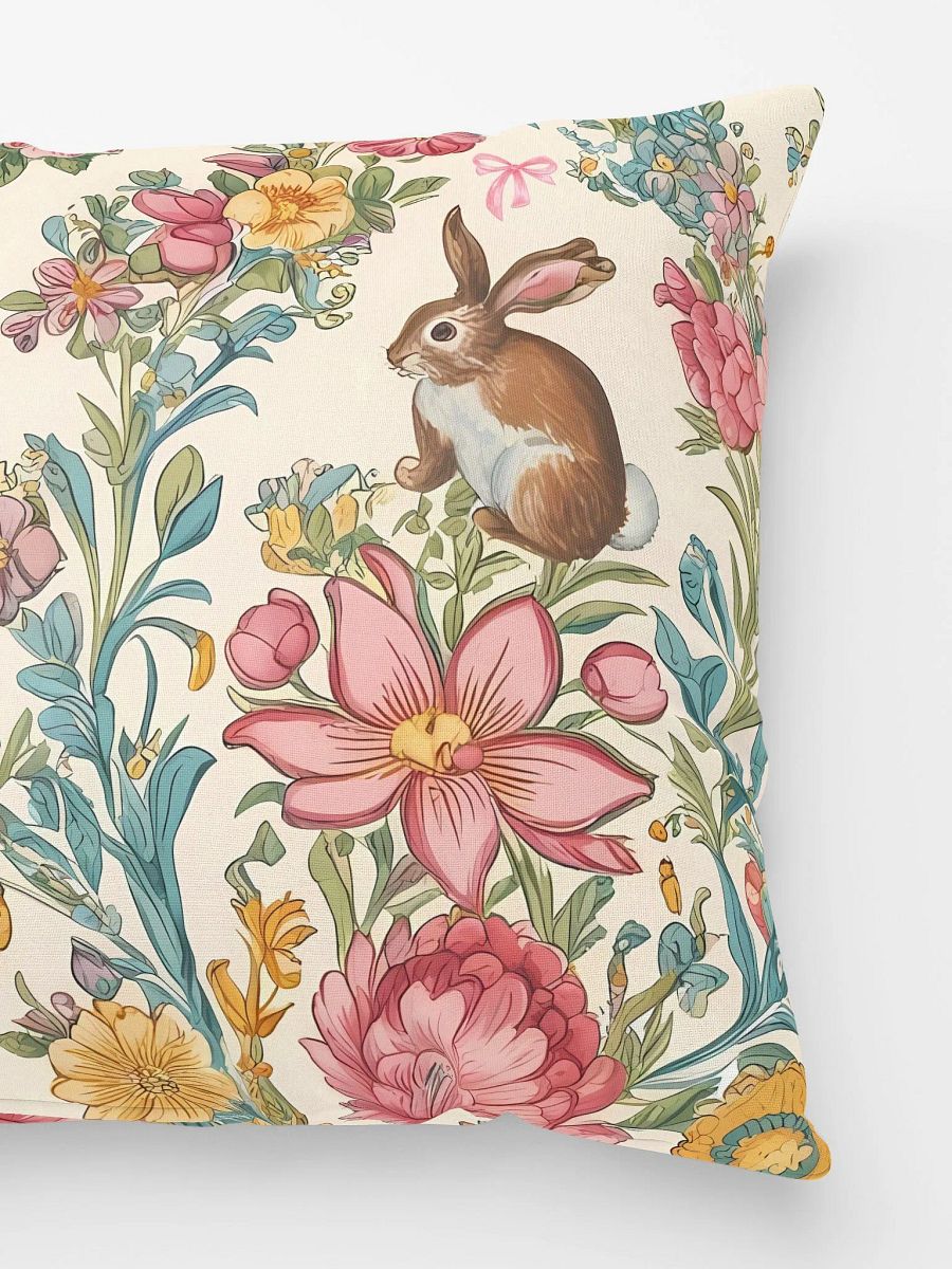Floral Easter Bunny All-Over Print Pillow product image (3)