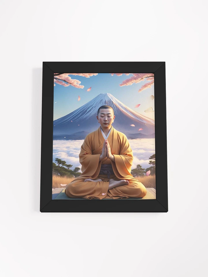 Nichiren Daishonin at Mount Fuji - Framed Matte Poster product image (1)