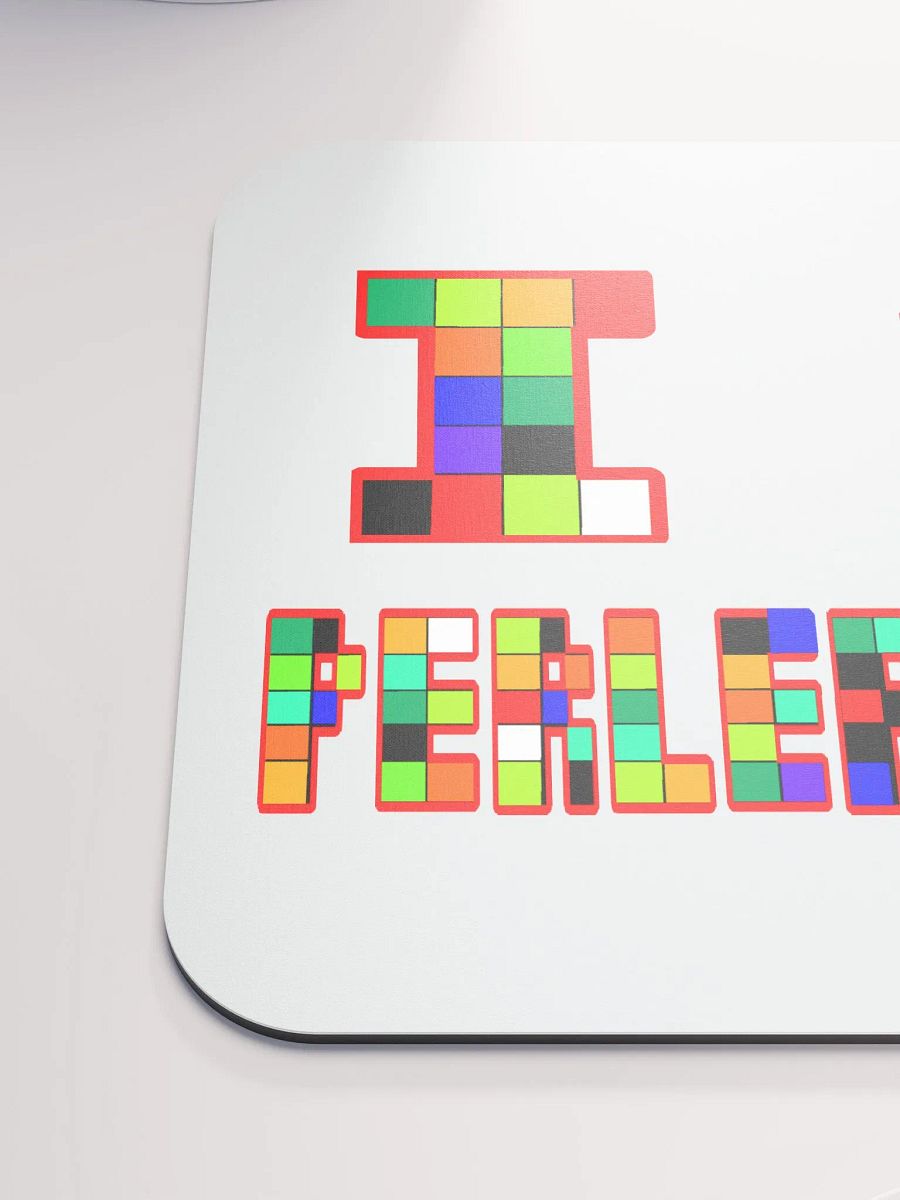 I Heart Perler Beads Mouse Pad product image (6)