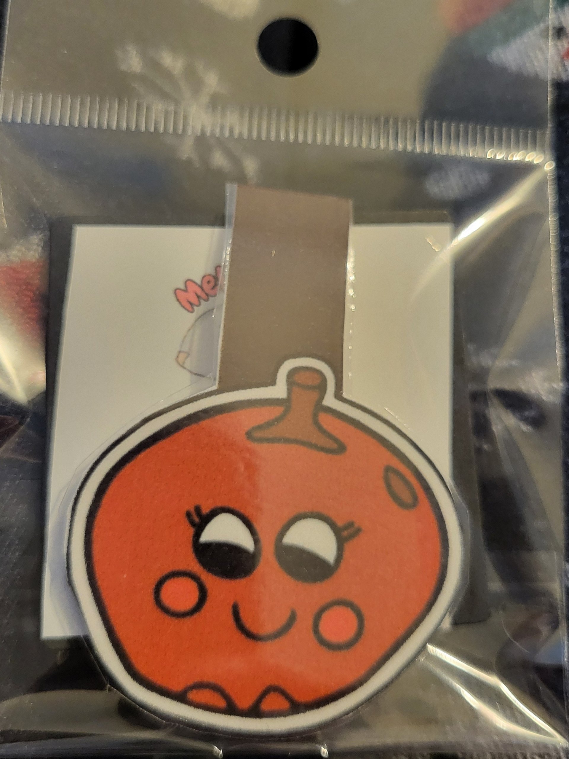 Cute Cartoon Angie Apple Character Magnetic Laminated Bookmark for Foodies product image (1)