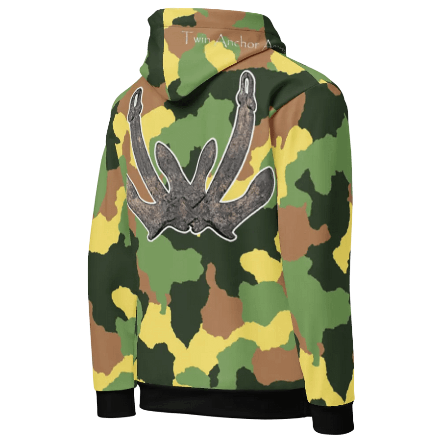 Green Camouflage Anchor Hoodie product image (5)