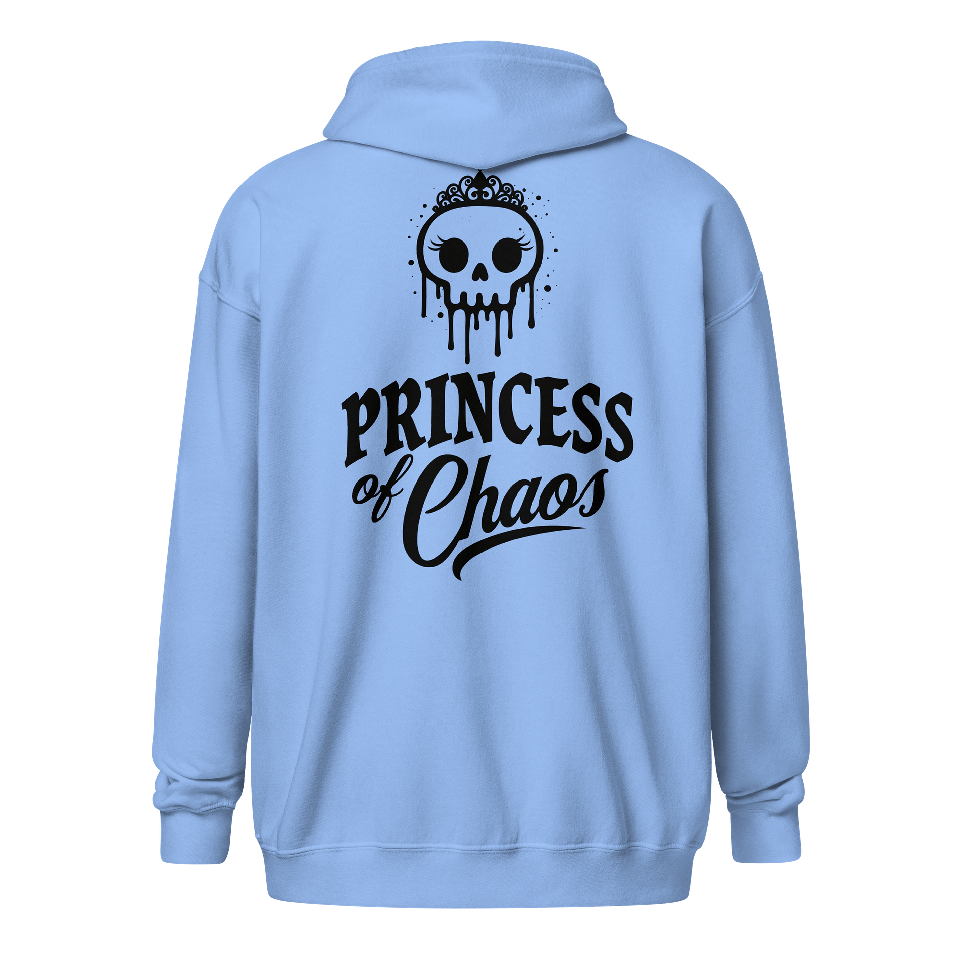 Princess of Chaos Skull Zip Hoodie - Black product image (2)