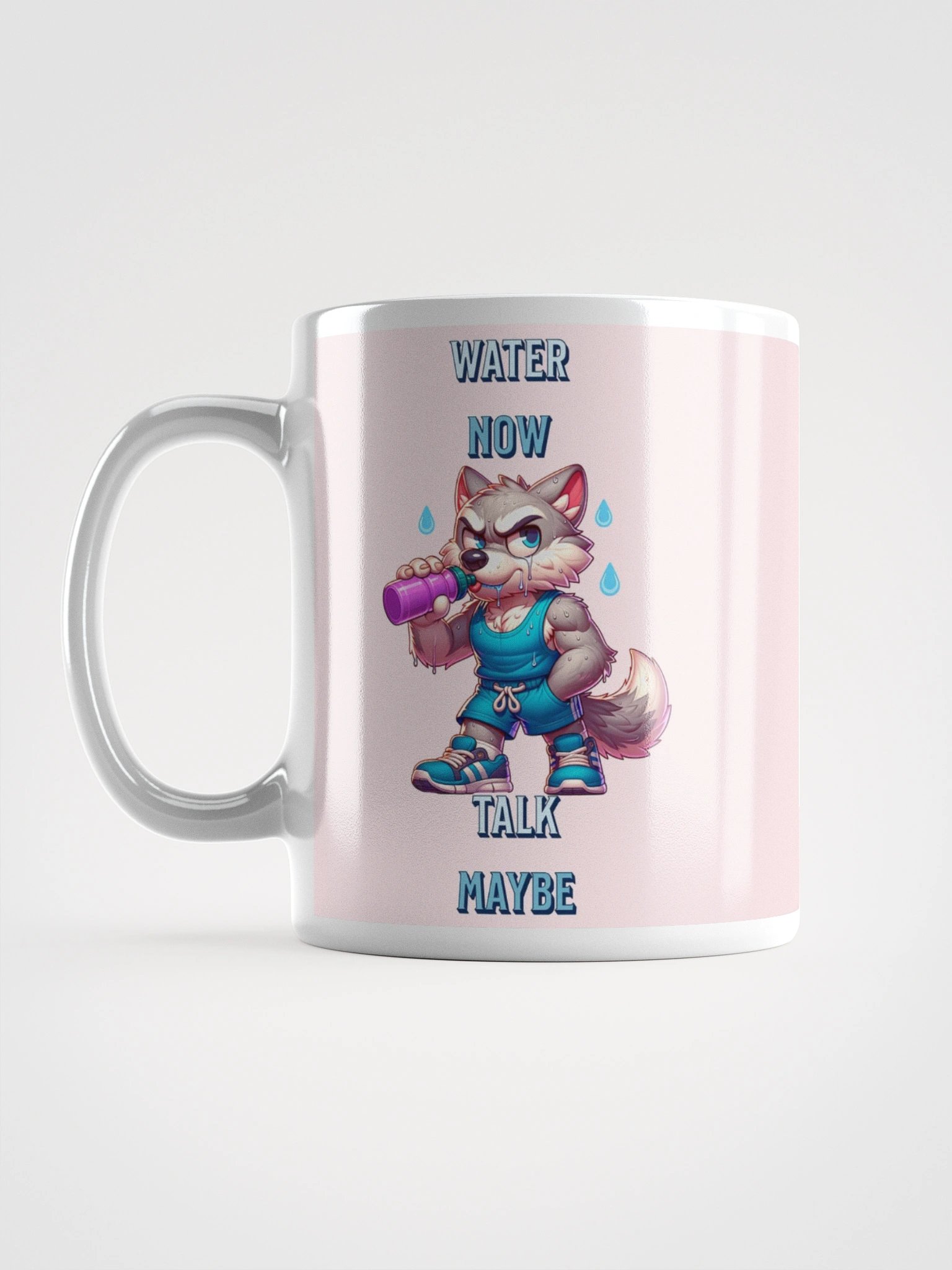 WATER NOW TALK MAYBE WORKOUT WOLF product image (6)